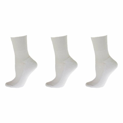 Diabetic/Arthritic Cushioned Cotton Ankle Socks 3 Pack Women Socks Image 4