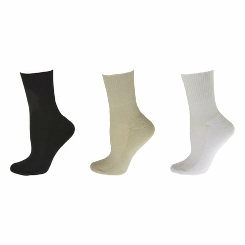 Diabetic/Arthritic Cushioned Cotton Ankle Socks 3 Pack Women Socks Image 6