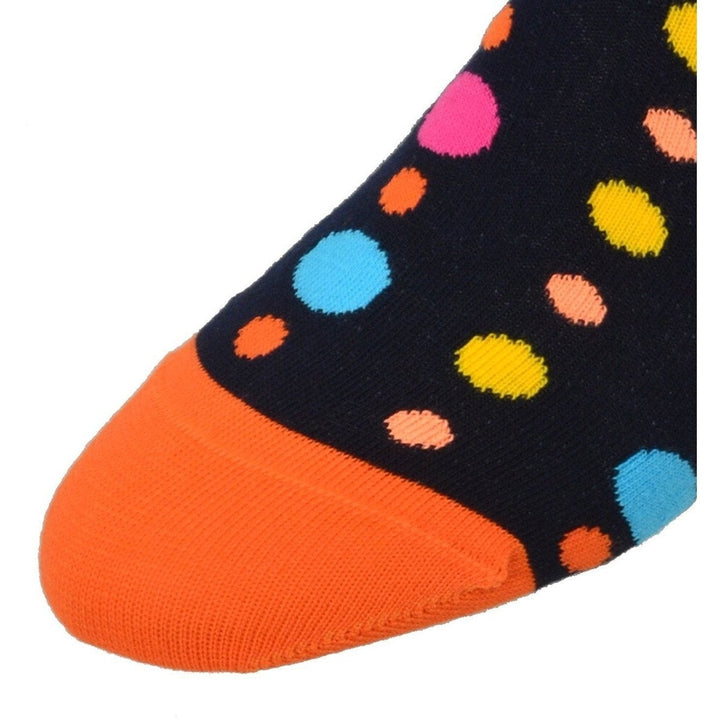 Dot Pattern Colorful Crew Cotton Socks Image 4