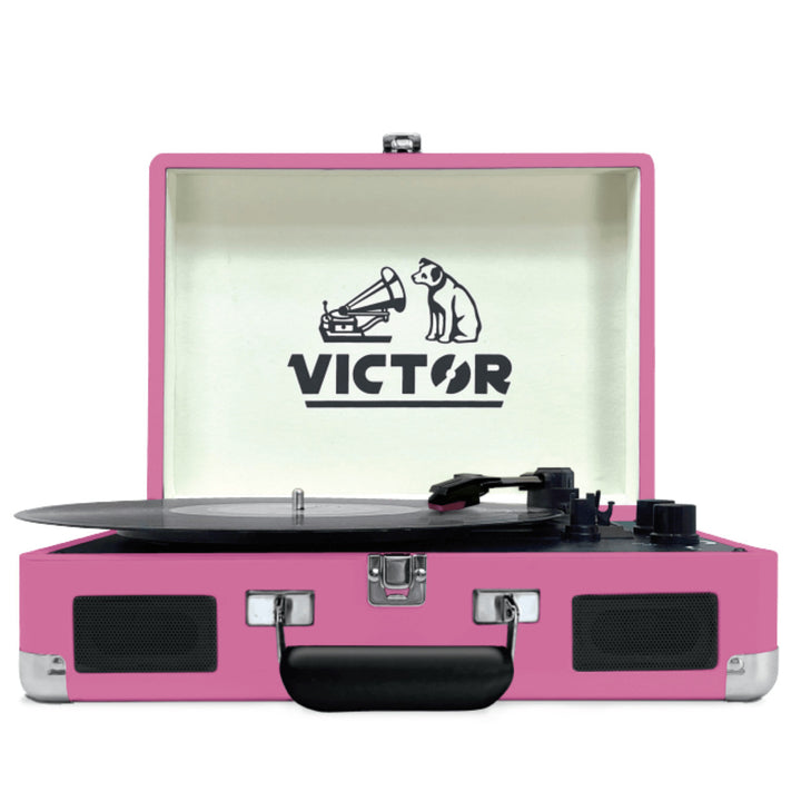 Victor Metro Dual Bluetooth Suitcase 3-Speed Turntable Image 4