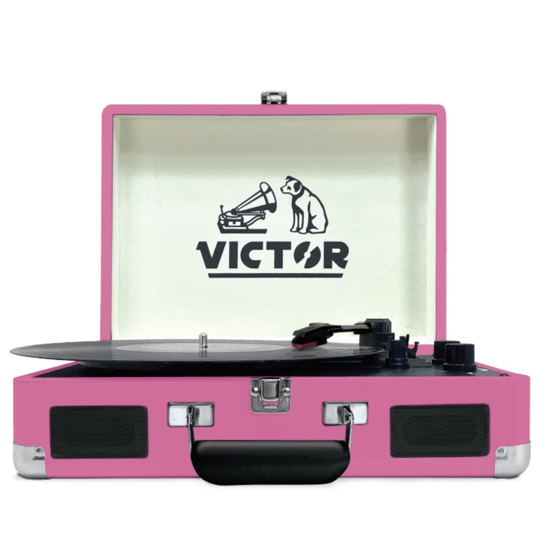 Victor Metro Dual Bluetooth Suitcase 3-Speed Turntable Image 1