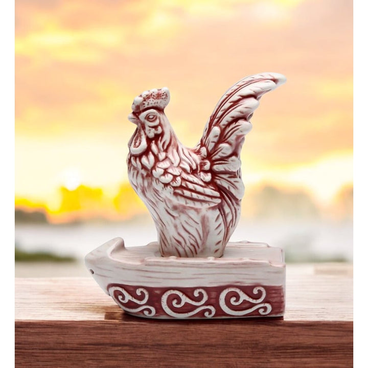 Ceramic Red Rooster Salt and Pepper Shaker , Image 1