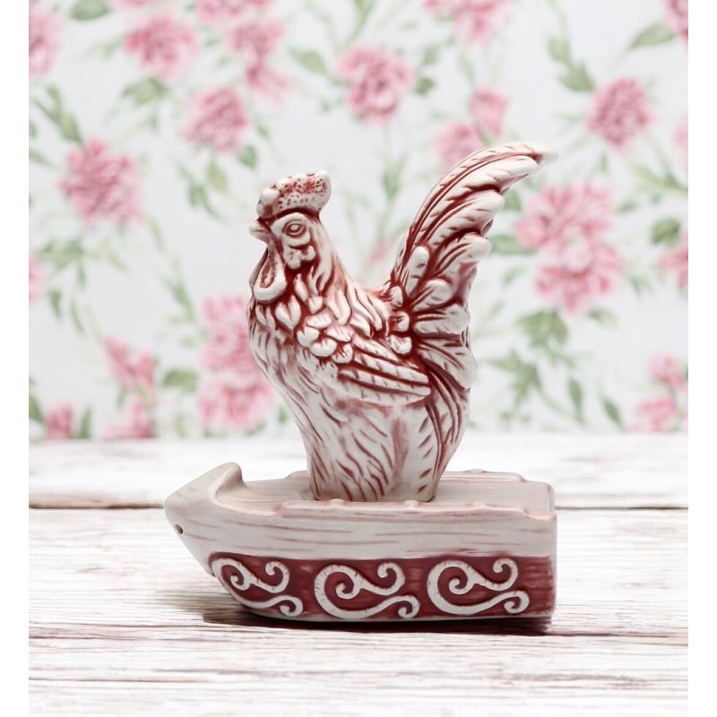 Ceramic Red Rooster Salt and Pepper Shaker , Image 2