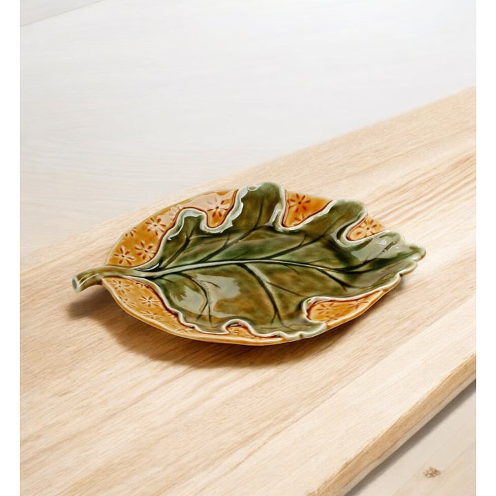 Ceramic Oak Leaf Plate Autumn Table Decor , Image 2