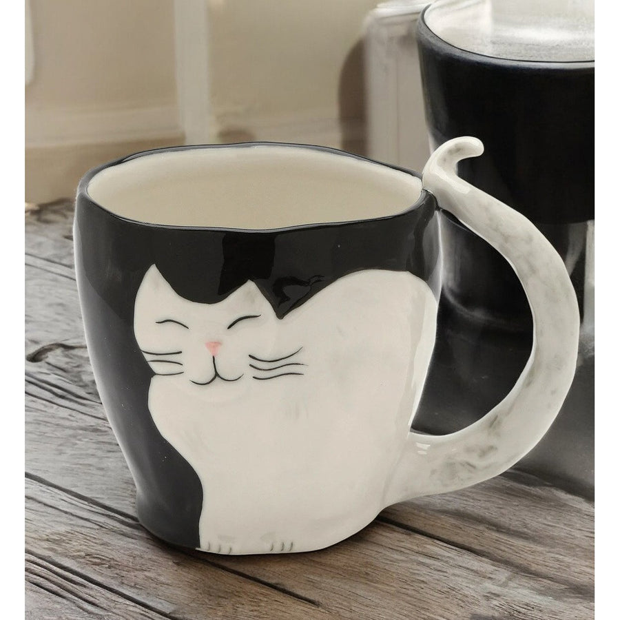 Ceramic White Himalayan Cat Mug , Image 1