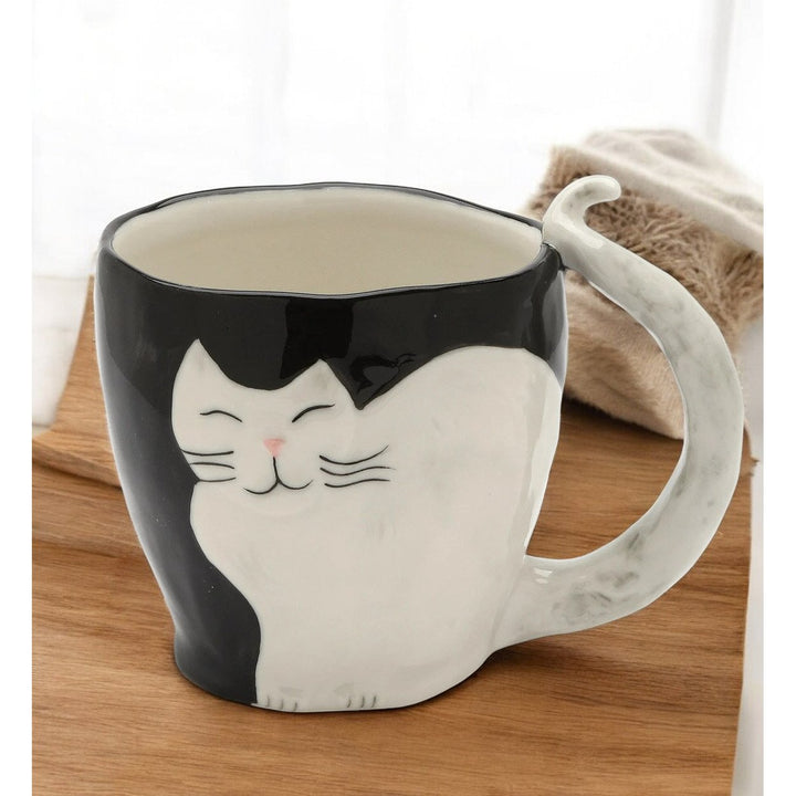 Ceramic White Himalayan Cat Mug , Image 2