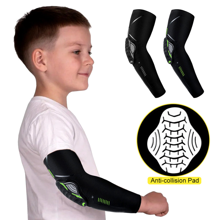 1Pcs Kids Arm Elbow Sleeve Pads 5-15 Years Children Youth Sports Compression Protective Elbow Guard for Volleyball Image 1