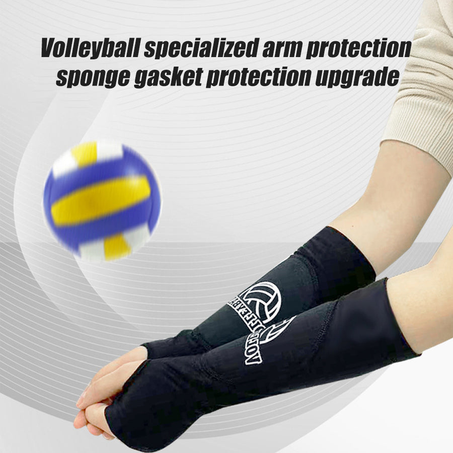 Kids/Adults Volleyball Arm Sleeves Passing Hitting Forearm Sleeves with Protection Pads and Thumb Hole Padded Volleyball Image 1