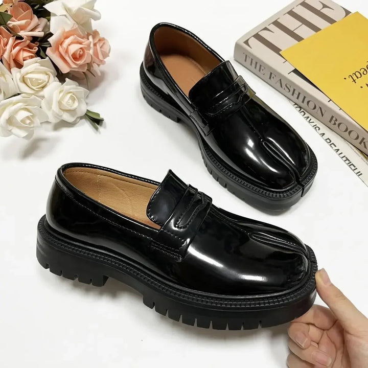 Split Toe Loafers for Men and Women - Thick Sole Casual Leather Shoes Image 4