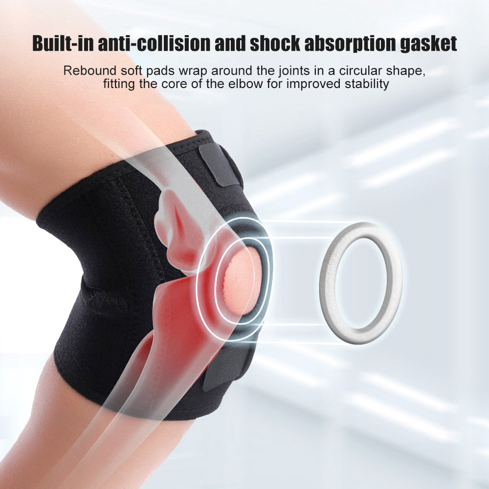 1Pcs Adjustable Elbow Support with Dual Stabilizers Elbow Brace Breathable Training Elbow Wrap Arm Band Reversible Image 2