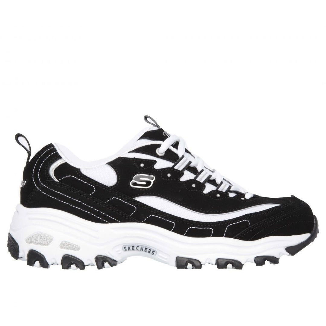 Skechers Womens DLites - Biggest Fan Sneaker Black/White - 11930-BKW 8.5 BLACK/WHITE Image 1