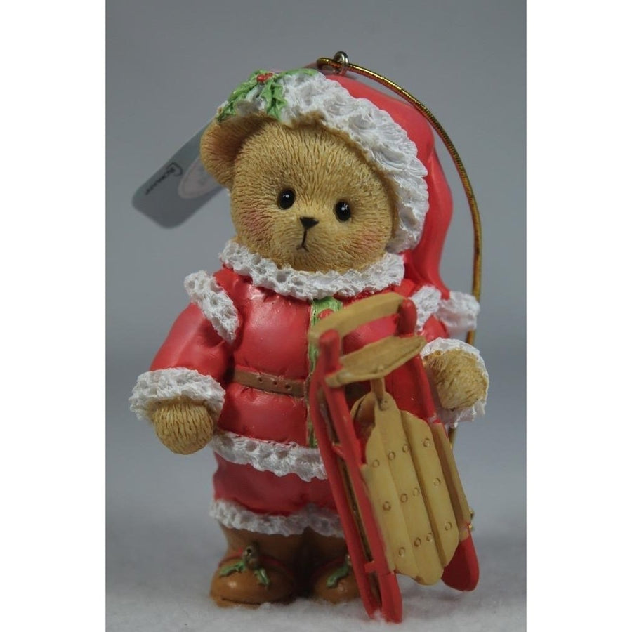 Cherished Teddies 2024 Annual Santa Bear Ornament 137979 In Box Image 1