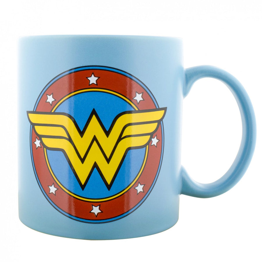 Wonder Woman Logo Matte Finish 20oz Ceramic Mug Image 1