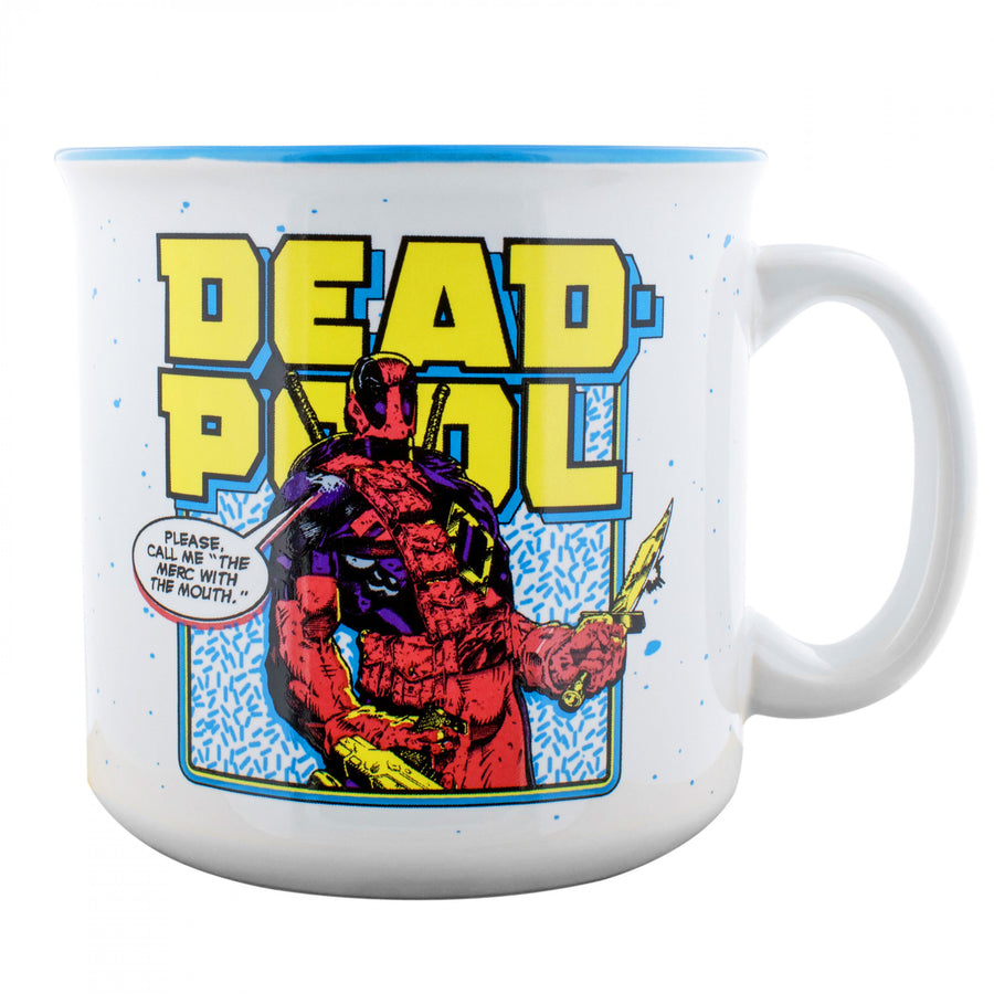 Deadpool Panel and Sprinkles 20oz Ceramic Camper Mug Image 1