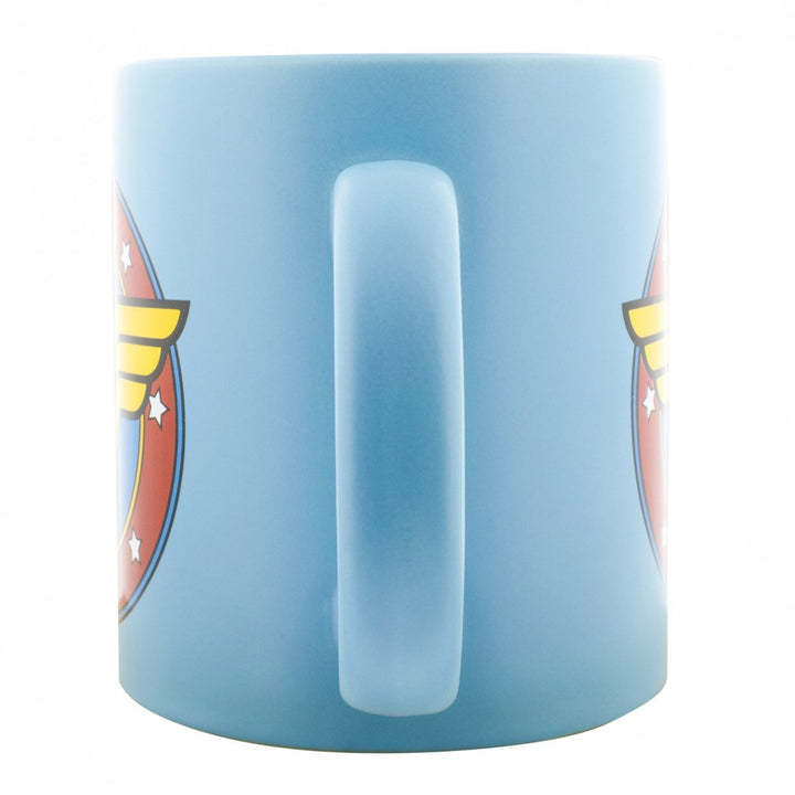 Wonder Woman Logo Matte Finish 20oz Ceramic Mug Image 3