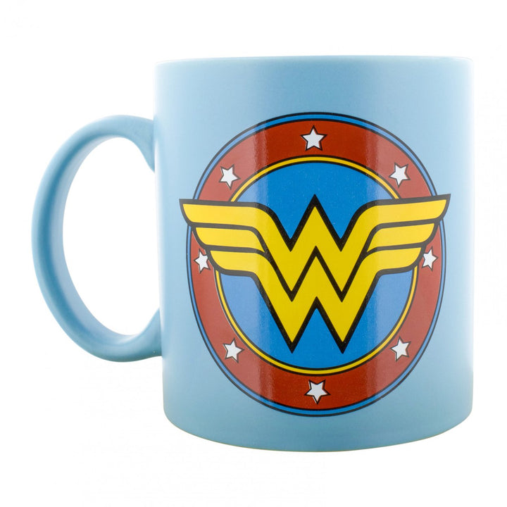 Wonder Woman Logo Matte Finish 20oz Ceramic Mug Image 4