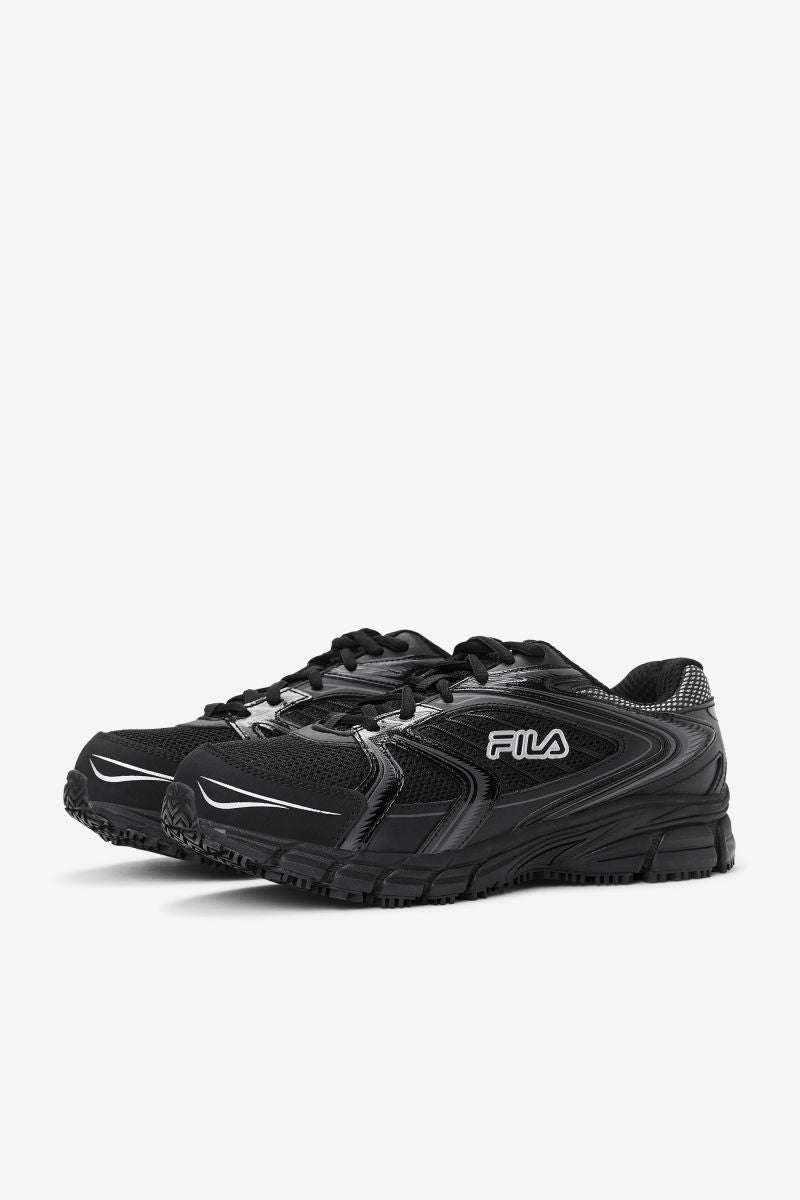 Fila Mens Memory Reckoning 7 Steel Toe Work Slip Resistant Running Shoe BLK/MSIL Image 3