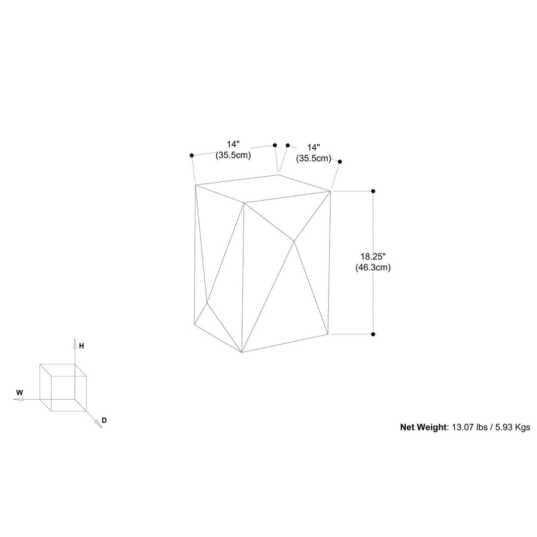 Danner Cast Aluminum Side Table Image 9