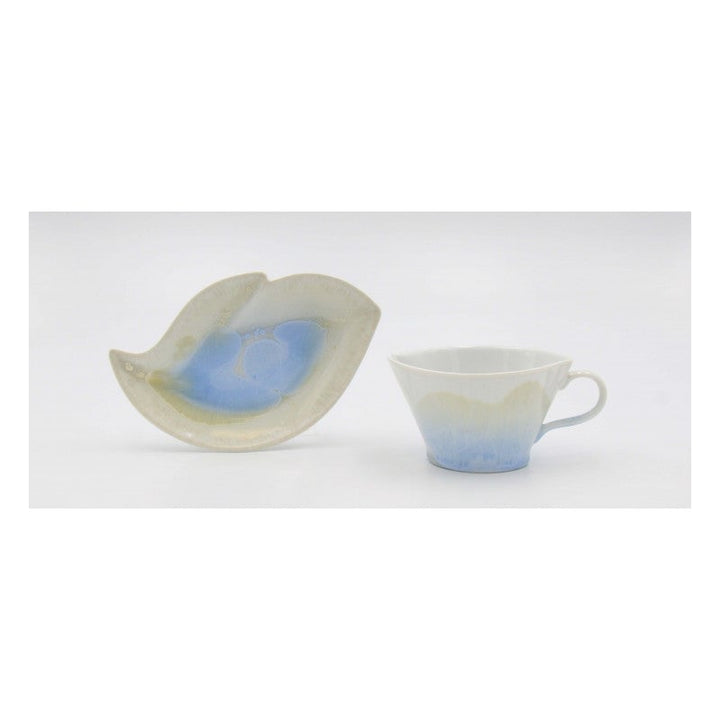 Ceramic Crystalline Glaze Cup and Saucer Afternoon Tea , Image 4