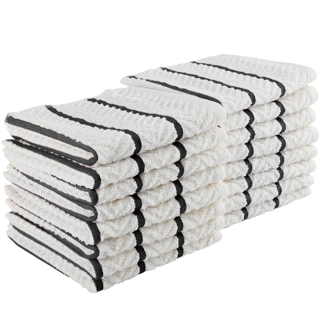 16 Pack Dish Cloths 12x12 Absorbent Cotton Kitchen Towels Dishcloths Sets Image 2