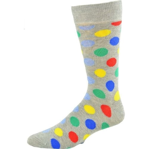 Cotton Polka Dot Crew Socks Image 4