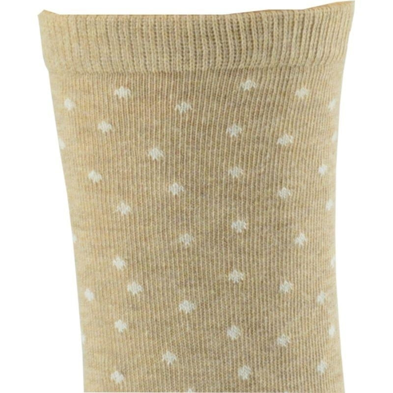 Dot pattern Crew (Mid calf) 2 PR. Pack Cotton Socks Image 6