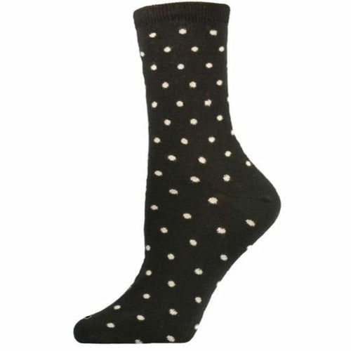 Dot pattern Crew (Mid calf) 2 PR. Pack Cotton Socks Image 10