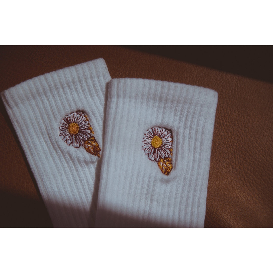 Flower Power Embroidered Socks Image 4