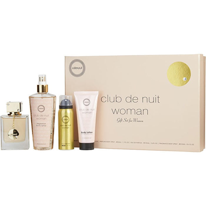 Armaf Club De Nuit Gift set - Eau De Parfum Spray + Body Spray + 3.4 oz Body Lotion + 8.4 oz Fragrance Body Spray 1.7 oz Image 1