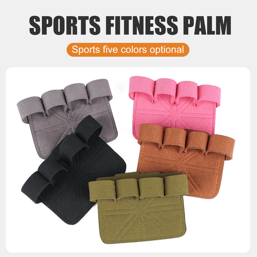 1Pair Workout Weight Lifting Fitness Gym Barehand Gloves Rowing Non-Slip Callus Guard Padded Grip for Cross Training Image 1