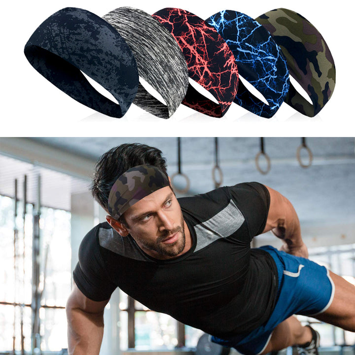 Breathable Sports Headband for Working Out Running Crossfit and Dominating Your Competition-Performance Stretch Moisture Image 6