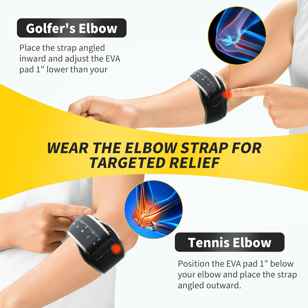 1Pcs Elbow Brace for Tendonitis and Tennis Elbow Relief with Removebale Pad Adjustable Tennis Elbow Brace for Women Men Image 8