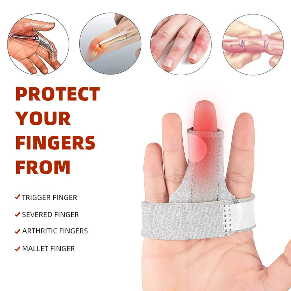 1Pcs Adjustable Finger Splint Brace for All Fingers Tendon Release Pain Relief Built-in Aluminum Alloy Mallet Finger Image 2