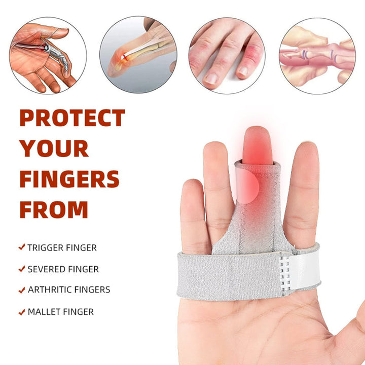 1Pcs Adjustable Finger Splint Brace for All Fingers Tendon Release Pain Relief Built-in Aluminum Alloy Mallet Finger Image 1