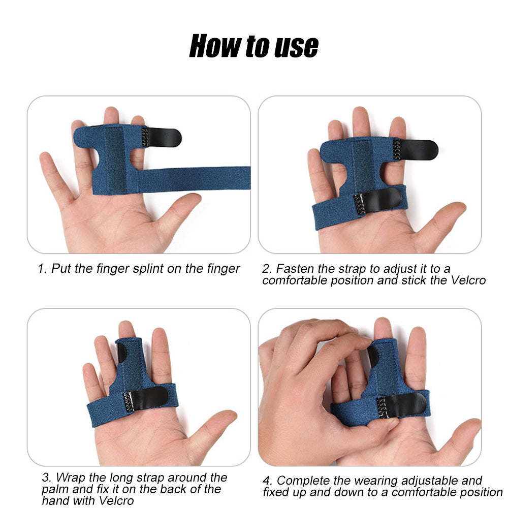 1Pcs Adjustable Finger Splint Brace for All Fingers Tendon Release Pain Relief Built-in Aluminum Alloy Mallet Finger Image 8