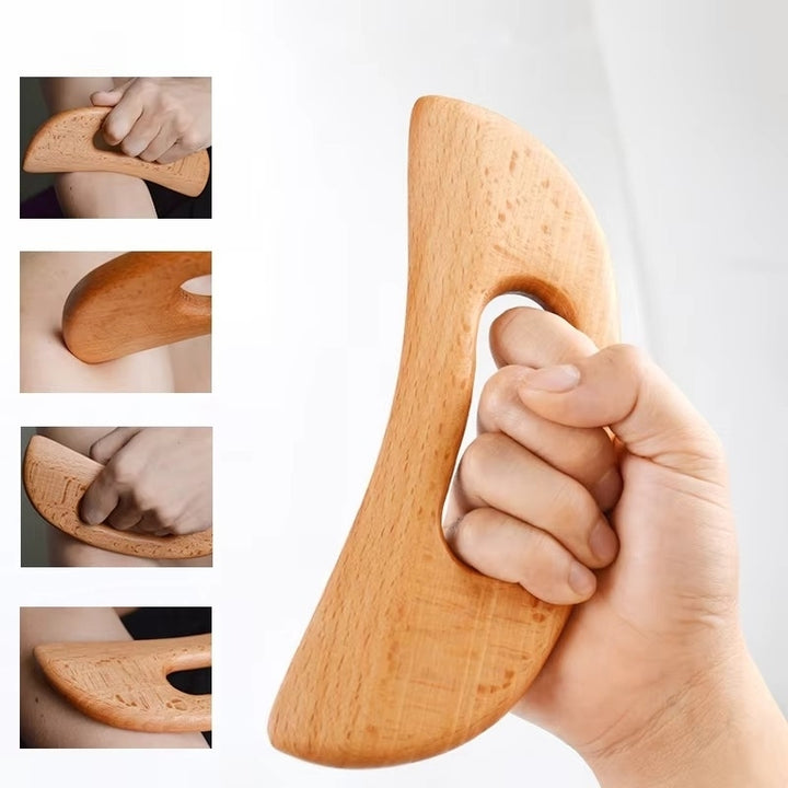 Wooden Gua Sha Scraping Board - Slimming Massage Therapy Tool Image 1