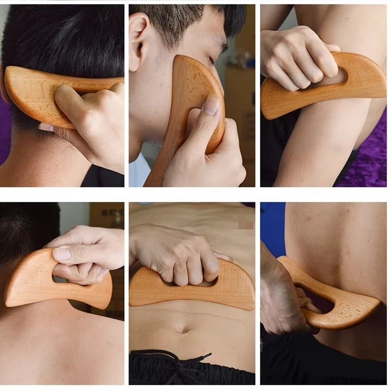 Wooden Gua Sha Scraping Board - Slimming Massage Therapy Tool Image 2