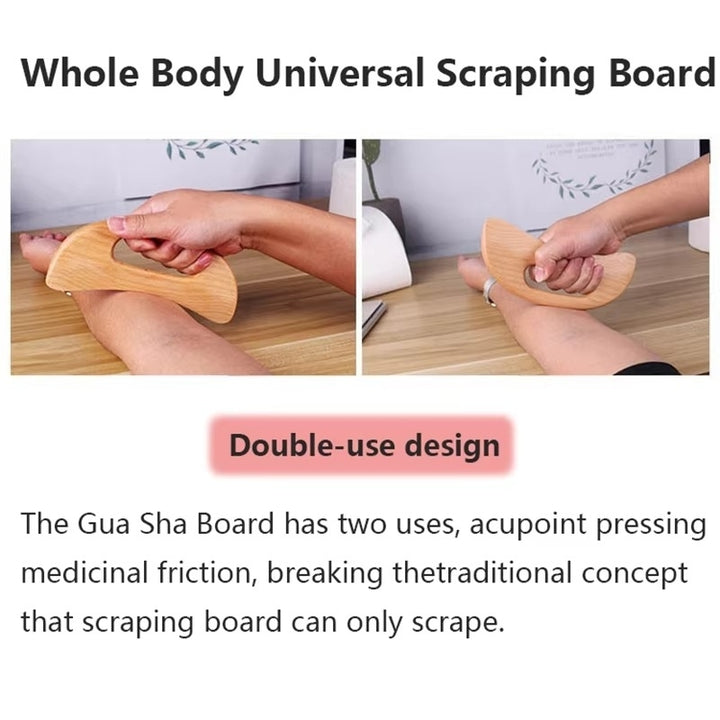 Wooden Gua Sha Scraping Board - Slimming Massage Therapy Tool Image 3