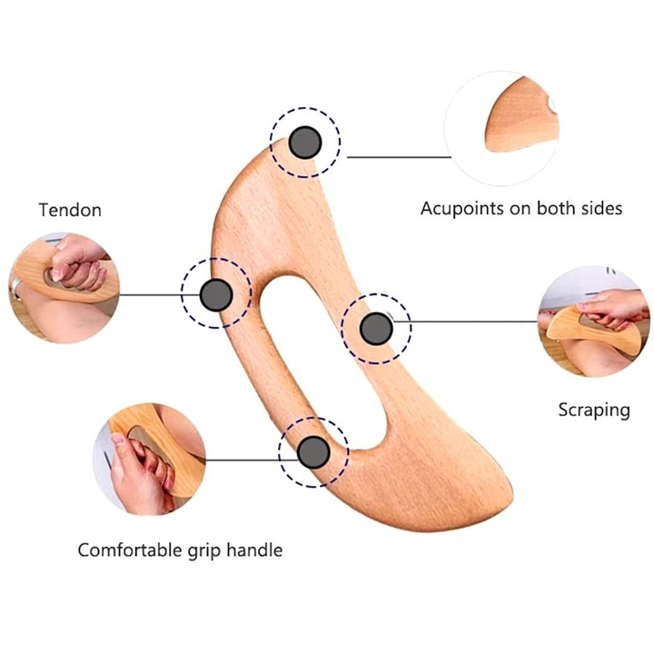 Wooden Gua Sha Scraping Board - Slimming Massage Therapy Tool Image 6