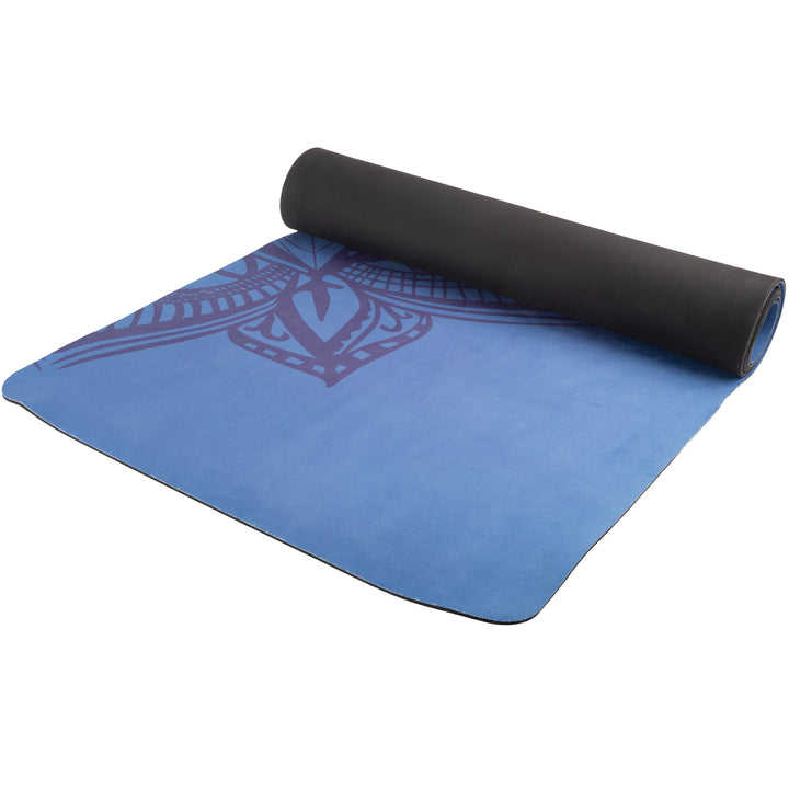 Yoga Mat with Strap Sweat Absorbent Exercise Mat Non Slip Fitness Floor Mat Image 2