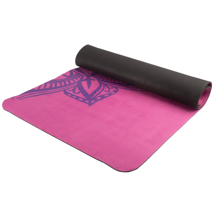 Yoga Mat with Strap Sweat Absorbent Exercise Mat Non Slip Fitness Floor Mat Image 3