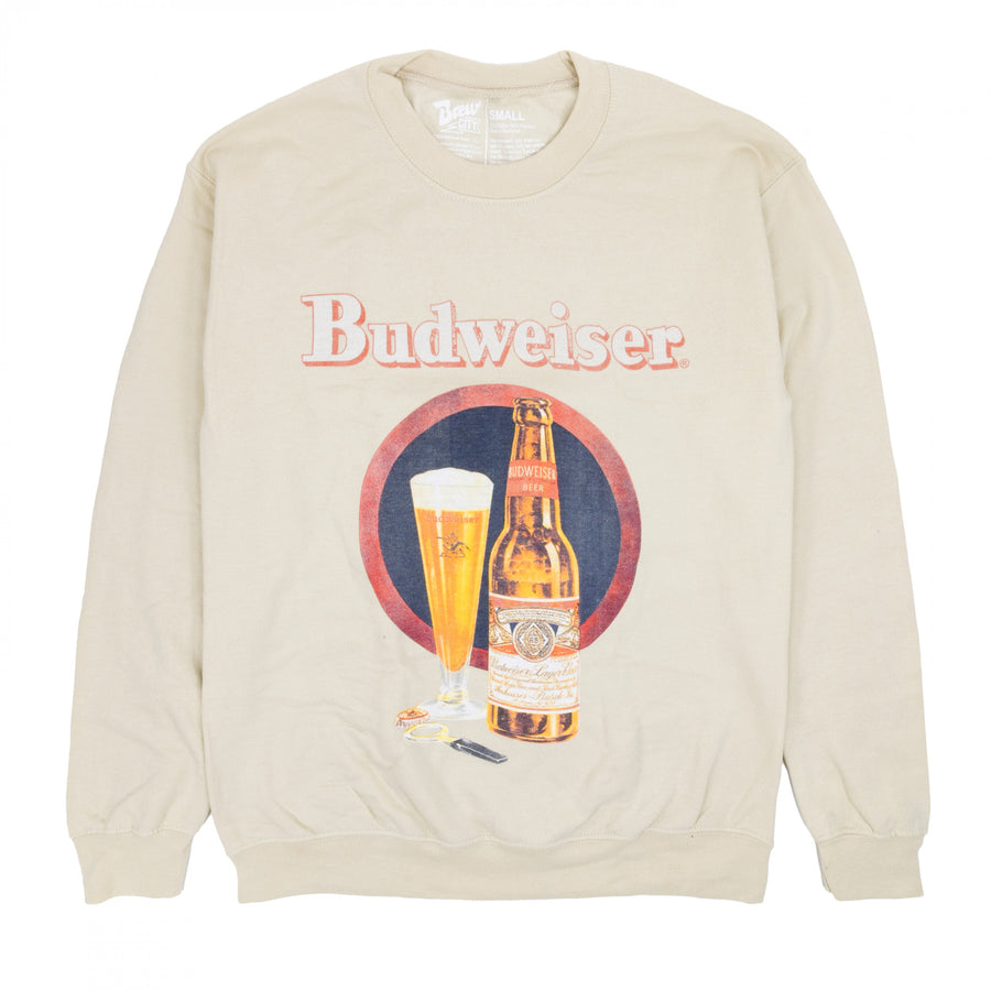 Budweiser Vintage Ad Crewneck Sweatshirt Image 1