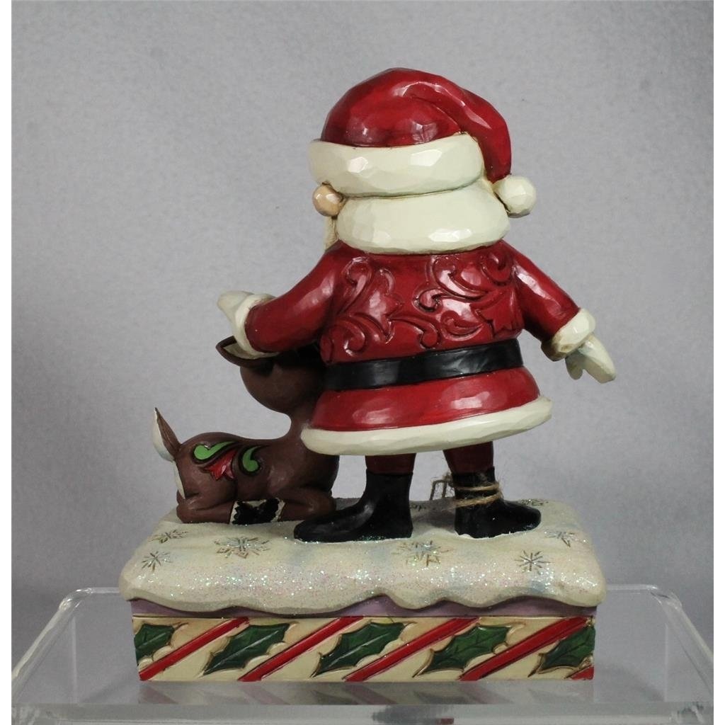 Jim Shore Figurine Santa Petting Rudolph - Holiday 2024 - in Box 6015718 Image 3