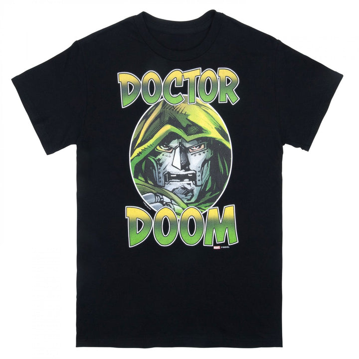 Dr. Doom Face Graphic Print T-Shirt Image 1