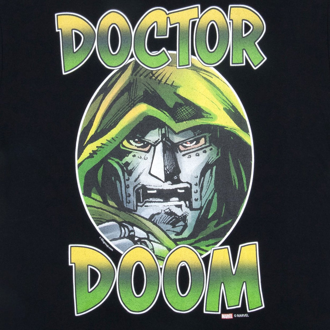 Dr. Doom Face Graphic Print T-Shirt Image 2