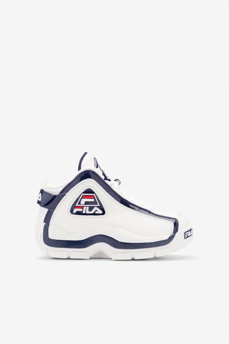 Fila Grant Hill 2 Kids Sneaker White Navy Red WHT/FNVY/FRED Size Youth Image 1