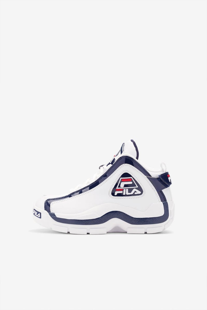 Fila Grant Hill 2 Kids Sneaker White Navy Red WHT/FNVY/FRED Size Youth Image 2