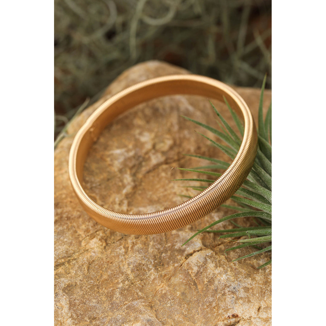 Stretchy Metal Wide Bangle Image 3