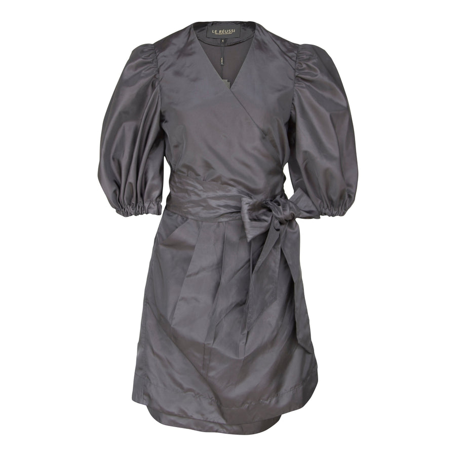 Black Lusso Wrap Dress Image 1