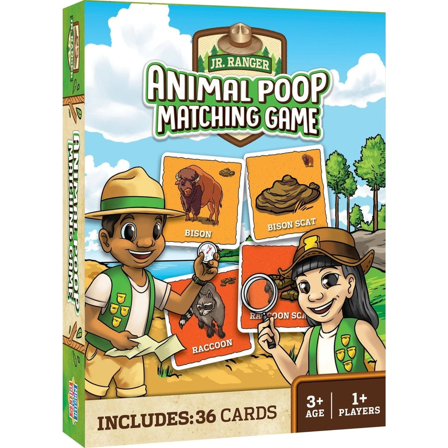 Jr. Ranger Animal Poop Matching Game by MasterPieces for Family Game Night Image 1